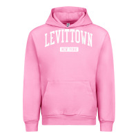 Fuchsia Pink levittown new york ny vintage athletic sports design t shirt Urban Hoodie - lanVoArt