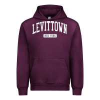 Mauve Wine levittown new york ny vintage athletic sports design t shirt Urban Hoodie - lanVoArt