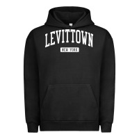 Pigment Black levittown new york ny vintage athletic sports design t shirt Urban Hoodie - lanVoArt