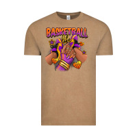 Vintage Coffee Basketball life afro girl sneakers Vintage Tee - RanaPortraitStore