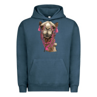 Pigment Midnight Navy camel Urban Hoodie - BarkalooDesign