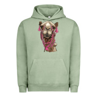 Pigment Oil Green camel Urban Hoodie - BarkalooDesign