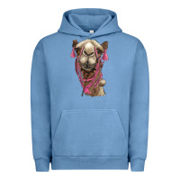 Pigment Pebble Blue camel Urban Hoodie - BarkalooDesign