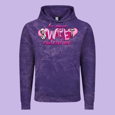 Be Mine Sweet Valentine's Day Vintage Hoodie Designed By Howdyjamesfarm