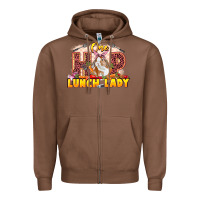 Chestnut One hip lunch lady Easter Day Zipper Hoodie - LillyAllenDesigns