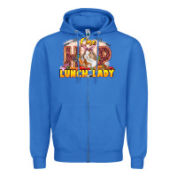 True Royal One hip lunch lady Easter Day Zipper Hoodie - LillyAllenDesigns