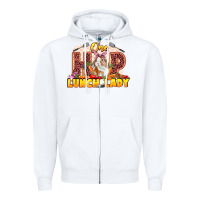 White One hip lunch lady Easter Day Zipper Hoodie - LillyAllenDesigns