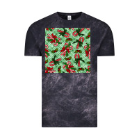 Cloud Black Christmas candy cane Vintage Tee - NancyCooperArtShop