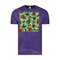 Cloud Purple Christmas candy cane Vintage Tee - NancyCooperArtShop