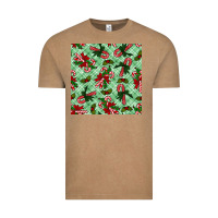 Vintage Coffee Christmas candy cane Vintage Tee - NancyCooperArtShop