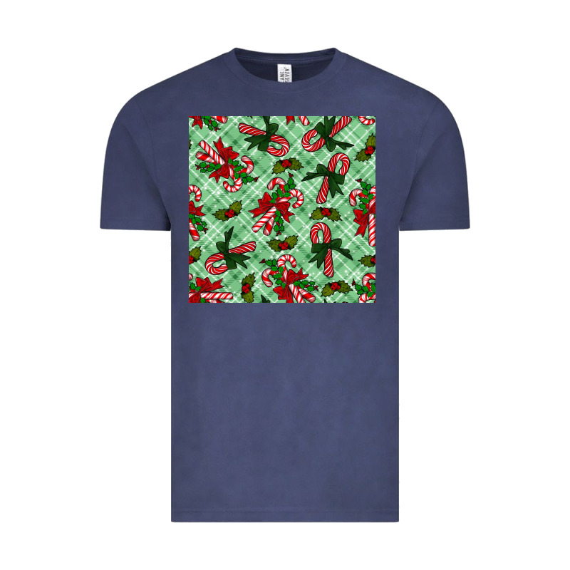 Christmas Candy Cane Vintage Tee by NancyCooperArtShop | Teevron