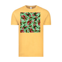Vintage Mustard Christmas candy cane Vintage Tee - NancyCooperArtShop