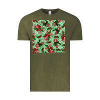Vintage Olive Christmas candy cane Vintage Tee - NancyCooperArtShop