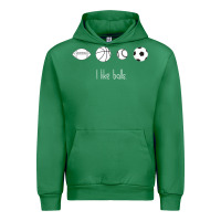 Emerald Funny Sports Balls Gag Gift Urban Hoodie - lanVoArt