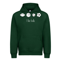 Forest Green Funny Sports Balls Gag Gift Urban Hoodie - lanVoArt