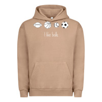 Pigment Burro Funny Sports Balls Gag Gift Urban Hoodie - lanVoArt