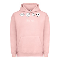 Pigment Salmon Funny Sports Balls Gag Gift Urban Hoodie - lanVoArt