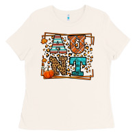 Bone Fall Autumn Leopard Aunt Ladies Tee - LillyAllenDesigns