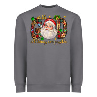 Storm with god all things are possible with santa claus bbs Heavyweight Sweatshirt - BundleAndBundleShop