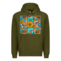 Army Green western mom Premium Hoodie - RanaPortraitStore