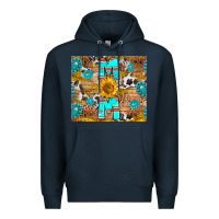 Navy western mom Premium Hoodie - RanaPortraitStore