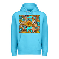 Ocean Blue western mom Premium Hoodie - RanaPortraitStore