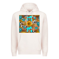 Pale Pink western mom Premium Hoodie - RanaPortraitStore