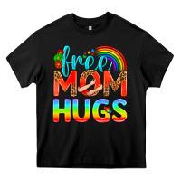 Black Pride LGBTQ Free Mom Hugs Heavy Core Tee - BundleAndBundleShop