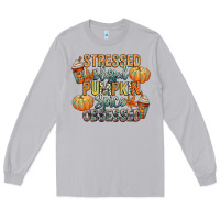Moon Dust stressed blessed pumpkin spice obsessed Long Sleeve Tee - CowGirlArtShop