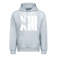 Heather Grey final fantasy xiii lightning white Urban Hoodie - lanVoArt