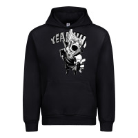 Black present mic screaming Urban Hoodie - lanVoArt
