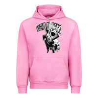 Fuchsia Pink present mic screaming Urban Hoodie - lanVoArt