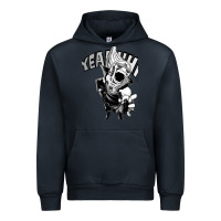 Navy present mic screaming Urban Hoodie - lanVoArt