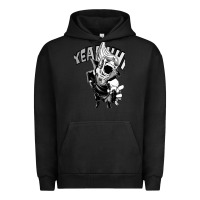 Pigment Black present mic screaming Urban Hoodie - lanVoArt