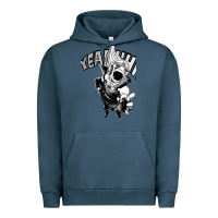 Pigment Midnight Navy present mic screaming Urban Hoodie - lanVoArt