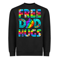 Black Pride LGBTQ Free Dad Hugs Heavyweight Sweatshirt - BundleAndBundleShop