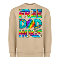 Mushroom Pride LGBTQ Free Dad Hugs Heavyweight Sweatshirt - BundleAndBundleShop