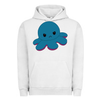 Pigment Lunar Rock angry blue moody reversible octopus Urban Hoodie - lanVoArt