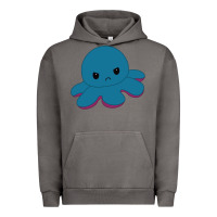 Pigment Tornado angry blue moody reversible octopus Urban Hoodie - lanVoArt