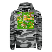 Slate Camo farm life seamless pattern Premium Hoodie - FaDigitalArtStudio