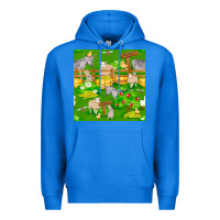 True Royal farm life seamless pattern Premium Hoodie - FaDigitalArtStudio