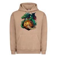 Pigment Burro dragon and a d20 Urban Hoodie - lanVoArt