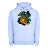 Pigment Grape Ice dragon and a d20 Urban Hoodie - lanVoArt