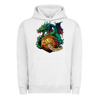 Pigment Lunar Rock dragon and a d20 Urban Hoodie - lanVoArt