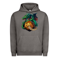 Pigment Tornado dragon and a d20 Urban Hoodie - lanVoArt