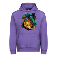 Tulip dragon and a d20 Urban Hoodie - lanVoArt