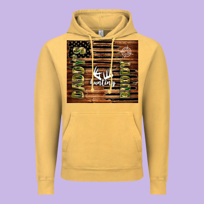 Daddy's Hunting Buddy Vintage Hoodie Designed By Tumblerdesignbyshophia