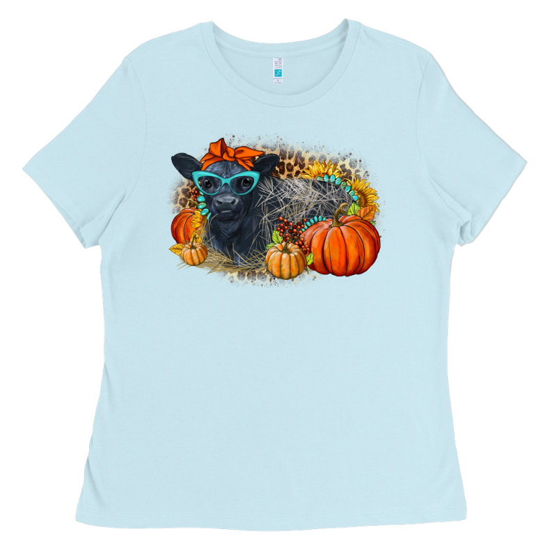 Fall Autumn Baby Calf Ladies Tee by LillyAllenDesigns | Teevron
