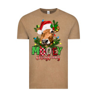 Vintage Coffee Mooey Christmas Vintage Tee - texasbilliewilder