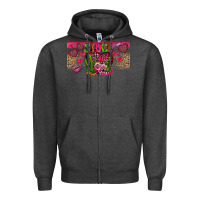 Charcoal Heather Stuck On You Zipper Hoodie - CowhideDigitalArt